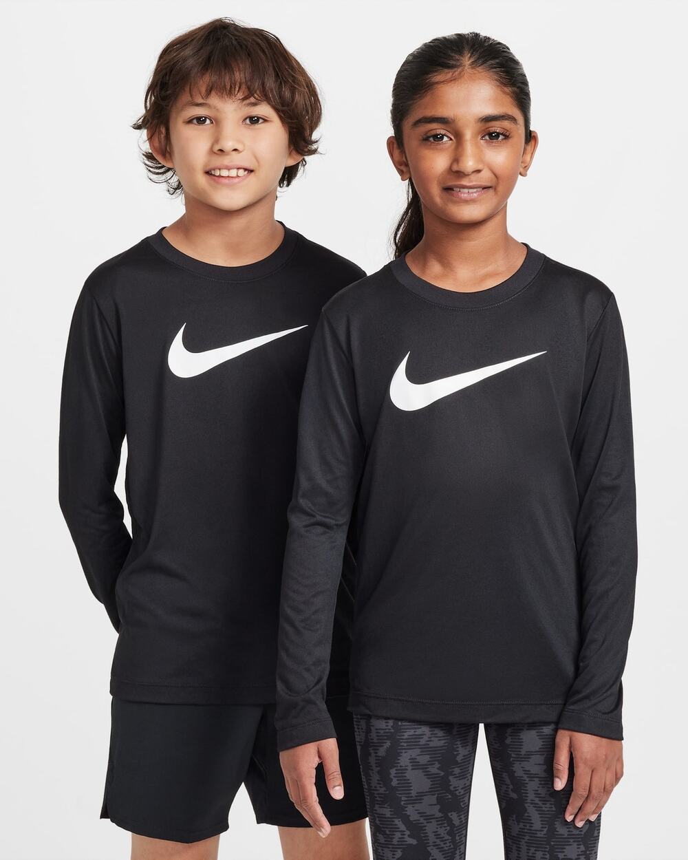 Nike Legend Big Kids' Dri-FIT Long-Sleeve T-Shirt - Boys' Large